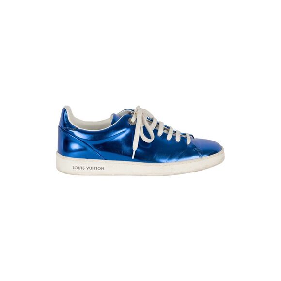 Louis Vuitton Metallic Blue Sneakers - Picture 1 of 6